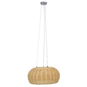 glo-01624-01624_2 GLOBOSTAR® DE LA MER 01624 BOHO ΚΡΕΜΑΣΤΟ ΦΩΤΙΣΤΙΚΟ ΚΑΜΠΑΝΑ ΤΡΙΦΩΤΟ 3 X E27 IP20 ΚΑΦΕ ΞΥΛΟ 