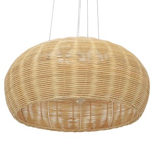 glo-01624-01624_5 GLOBOSTAR® DE LA MER 01624 BOHO ΚΡΕΜΑΣΤΟ ΦΩΤΙΣΤΙΚΟ ΚΑΜΠΑΝΑ ΤΡΙΦΩΤΟ 3 X E27 IP20 ΚΑΦΕ ΞΥΛΟ 