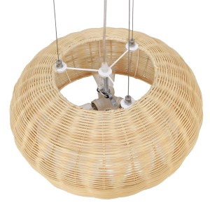 glo-01624-01624_6 GLOBOSTAR® DE LA MER 01624 BOHO ΚΡΕΜΑΣΤΟ ΦΩΤΙΣΤΙΚΟ ΚΑΜΠΑΝΑ ΤΡΙΦΩΤΟ 3 X E27 IP20 ΚΑΦΕ ΞΥΛΟ 