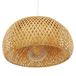 glo-01626-01626_6 GLOBOSTAR® SAN TROPEZ 01626 BOHO ΚΡΕΜΑΣΤΟ ΦΩΤΙΣΤΙΚΟ ΠΛΕΓΜΑ ΜΟΝΟΦΩΤΟ 1 X E27 IP20 ΜΠΕΖ ΞΥΛΟ