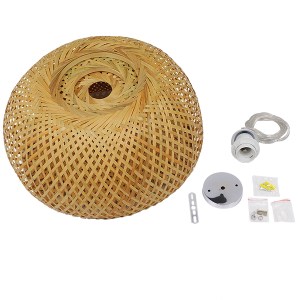 glo-01626-01626_9 GLOBOSTAR® SAN TROPEZ 01626 BOHO ΚΡΕΜΑΣΤΟ ΦΩΤΙΣΤΙΚΟ ΠΛΕΓΜΑ ΜΟΝΟΦΩΤΟ 1 X E27 IP20 ΜΠΕΖ ΞΥΛΟ
