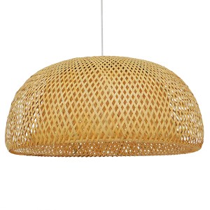 glo-01627-01627_0 GLOBOSTAR® SAN TROPEZ 01627 BOHO ΚΡΕΜΑΣΤΟ ΦΩΤΙΣΤΙΚΟ ΠΛΕΓΜΑ ΜΟΝΟΦΩΤΟ 1 X E27 IP20 ΜΠΕΖ ΞΥΛΟ