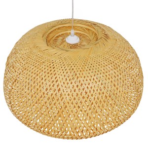 glo-01627-01627_7 GLOBOSTAR® SAN TROPEZ 01627 BOHO ΚΡΕΜΑΣΤΟ ΦΩΤΙΣΤΙΚΟ ΠΛΕΓΜΑ ΜΟΝΟΦΩΤΟ 1 X E27 IP20 ΜΠΕΖ ΞΥΛΟ