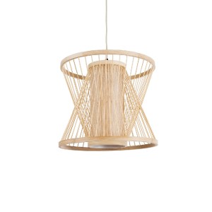 glo-01632-01632_2 GLOBOSTAR® HIBISCUS 01632 BOHO ΚΡΕΜΑΣΤΟ ΦΩΤΙΣΤΙΚΟ ΚΑΠΕΛΟ ΜΟΝΟΦΩΤΟ 1 X E27 IP20 ΜΠΕΖ ΞΥΛΟ -