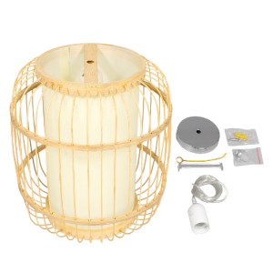 glo-01633-01633_7 GLOBOSTAR® HIBISCUS 01633 BOHO ΚΡΕΜΑΣΤΟ ΦΩΤΙΣΤΙΚΟ ΑΝΑΡΤΗΣΗ ΜΟΝΟΦΩΤΟ 1 X E27 IP20 ΜΠΕΖ ΞΥΛΟ