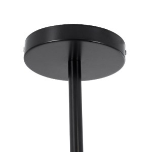 glo-01636-01636_10 GLOBOSTAR® SENTINEL 01636 ΜΟΝΤΕΡΝΟ ΦΩΤΙΣΤΙΚΟ ΟΡΟΦΗΣ ΠΛΕΓΜΑ ΠΟΛΥΦΩΤΟ 10 X E27 IP20 ΜΑΥΡΟ ΜΕ