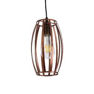 glo-01639-01639_2 GLOBOSTAR® ZEBRA 01639 VINTAGE ΚΡΕΜΑΣΤΟ ΦΩΤΙΣΤΙΚΟ ΠΛΕΓΜΑ ΜΟΝΟΦΩΤΟ 1 X E27 IP20 ΧΑΛΚΙΝΟ ΜΕΤ
