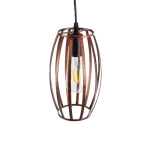 glo-01639-01639_7 GLOBOSTAR® ZEBRA 01639 VINTAGE ΚΡΕΜΑΣΤΟ ΦΩΤΙΣΤΙΚΟ ΠΛΕΓΜΑ ΜΟΝΟΦΩΤΟ 1 X E27 IP20 ΧΑΛΚΙΝΟ ΜΕΤ