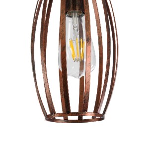 glo-01639-01639_9 GLOBOSTAR® ZEBRA 01639 VINTAGE ΚΡΕΜΑΣΤΟ ΦΩΤΙΣΤΙΚΟ ΠΛΕΓΜΑ ΜΟΝΟΦΩΤΟ 1 X E27 IP20 ΧΑΛΚΙΝΟ ΜΕΤ