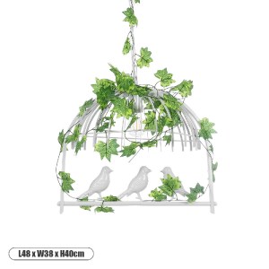 glo-01641-01641_0 GLOBOSTAR® NEST 01641 VINTAGE ΚΡΕΜΑΣΤΟ ΦΩΤΙΣΤΙΚΟ ΦΙΓΟΥΡΑ ΜΟΝΟΦΩΤΟ 1 X E27 IP20 ΛΕΥΚΟ ΜΕΤΑΛ