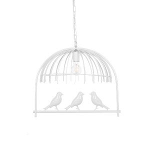 glo-01641-01641_11 GLOBOSTAR® NEST 01641 VINTAGE ΚΡΕΜΑΣΤΟ ΦΩΤΙΣΤΙΚΟ ΦΙΓΟΥΡΑ ΜΟΝΟΦΩΤΟ 1 X E27 IP20 ΛΕΥΚΟ ΜΕΤΑΛ