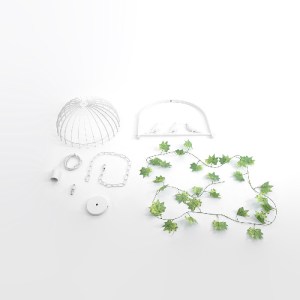 glo-01641-01641_14 GLOBOSTAR® NEST 01641 VINTAGE ΚΡΕΜΑΣΤΟ ΦΩΤΙΣΤΙΚΟ ΦΙΓΟΥΡΑ ΜΟΝΟΦΩΤΟ 1 X E27 IP20 ΛΕΥΚΟ ΜΕΤΑΛ