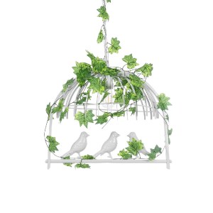 glo-01641-01641_2 GLOBOSTAR® NEST 01641 VINTAGE ΚΡΕΜΑΣΤΟ ΦΩΤΙΣΤΙΚΟ ΦΙΓΟΥΡΑ ΜΟΝΟΦΩΤΟ 1 X E27 IP20 ΛΕΥΚΟ ΜΕΤΑΛ