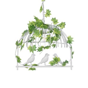 glo-01641-01641_5 GLOBOSTAR® NEST 01641 VINTAGE ΚΡΕΜΑΣΤΟ ΦΩΤΙΣΤΙΚΟ ΦΙΓΟΥΡΑ ΜΟΝΟΦΩΤΟ 1 X E27 IP20 ΛΕΥΚΟ ΜΕΤΑΛ