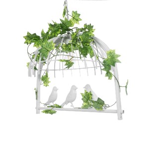 glo-01641-01641_8 GLOBOSTAR® NEST 01641 VINTAGE ΚΡΕΜΑΣΤΟ ΦΩΤΙΣΤΙΚΟ ΦΙΓΟΥΡΑ ΜΟΝΟΦΩΤΟ 1 X E27 IP20 ΛΕΥΚΟ ΜΕΤΑΛ