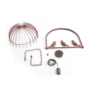 glo-01642-01642_13 GLOBOSTAR® LIBELLULA 01642 VINTAGE ΚΡΕΜΑΣΤΟ ΦΩΤΙΣΤΙΚΟ ΦΙΓΟΥΡΑ ΜΟΝΟΦΩΤΟ 1 X E27 IP20 ΧΑΛΚΙΝ