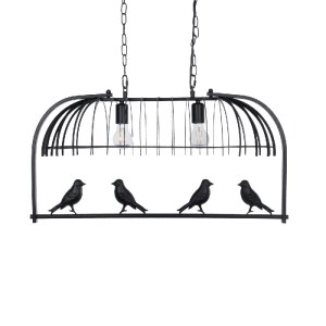 glo-01643-01643_12 GLOBOSTAR® NEST 01643 VINTAGE ΚΡΕΜΑΣΤΟ ΦΩΤΙΣΤΙΚΟ ΦΙΓΟΥΡΑ ΔΙΦΩΤΟ 2 X E27 IP20 ΜΑΥΡΟ ΜΕΤΑΛΛΟ ΜΕ ΠΡΑΣΙΝΟ ΠΛΑΣΤΙΚΟ - Μ73.6 X Π37.5 X Y38CM