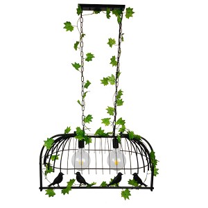 glo-01643-01643_2 GLOBOSTAR® NEST 01643 VINTAGE ΚΡΕΜΑΣΤΟ ΦΩΤΙΣΤΙΚΟ ΦΙΓΟΥΡΑ ΔΙΦΩΤΟ 2 X E27 IP20 ΜΑΥΡΟ ΜΕΤΑΛΛΟ