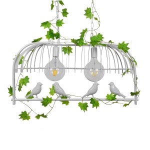 glo-01644-01644_4 GLOBOSTAR® NEST 01644 VINTAGE ΚΡΕΜΑΣΤΟ ΦΩΤΙΣΤΙΚΟ ΦΙΓΟΥΡΑ ΔΙΦΩΤΟ 2 X E27 IP20 ΛΕΥΚΟ ΜΕΤΑΛΛΟ