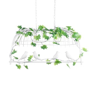 glo-01644-38b573_01644_0 GLOBOSTAR® NEST 01644 VINTAGE ΚΡΕΜΑΣΤΟ ΦΩΤΙΣΤΙΚΟ ΦΙΓΟΥΡΑ ΔΙΦΩΤΟ 2 X E27 IP20 ΛΕΥΚΟ ΜΕΤΑΛΛΟ ΜΕ ΠΡΑΣΙΝΟ ΠΛΑΣΤΙΚΟ - Μ73.6 X Π37.5 X Y38CM