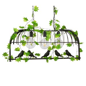 glo-01646-01646_4 GLOBOSTAR® NEST 01646 VINTAGE ΚΡΕΜΑΣΤΟ ΦΩΤΙΣΤΙΚΟ ΦΙΓΟΥΡΑ ΤΡΙΦΩΤΟ 3 X E27 IP20 ΜΑΥΡΟ ΜΕΤΑΛΛ