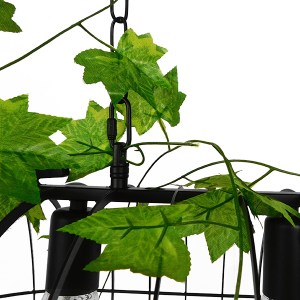glo-01646-01646_6 GLOBOSTAR® NEST 01646 VINTAGE ΚΡΕΜΑΣΤΟ ΦΩΤΙΣΤΙΚΟ ΦΙΓΟΥΡΑ ΤΡΙΦΩΤΟ 3 X E27 IP20 ΜΑΥΡΟ ΜΕΤΑΛΛ