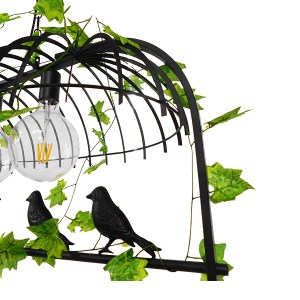 glo-01646-01646_7 GLOBOSTAR® NEST 01646 VINTAGE ΚΡΕΜΑΣΤΟ ΦΩΤΙΣΤΙΚΟ ΦΙΓΟΥΡΑ ΤΡΙΦΩΤΟ 3 X E27 IP20 ΜΑΥΡΟ ΜΕΤΑΛΛ