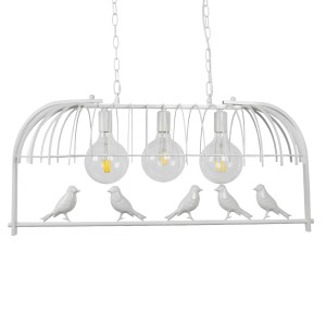 glo-01647-01647_8 GLOBOSTAR® NEST 01647 VINTAGE ΚΡΕΜΑΣΤΟ ΦΩΤΙΣΤΙΚΟ ΦΙΓΟΥΡΑ ΤΡΙΦΩΤΟ 3 X E27 IP20 ΛΕΥΚΟ ΜΕΤΑΛΛ