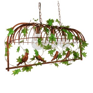 glo-01648-01648_0 GLOBOSTAR® NEST 01648 VINTAGE ΚΡΕΜΑΣΤΟ ΦΩΤΙΣΤΙΚΟ ΦΙΓΟΥΡΑ ΤΡΙΦΩΤΟ 3 X E27 IP20 ΧΑΛΚΙΝΟ ΜΕΤΑ