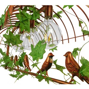 glo-01648-01648_6 GLOBOSTAR® NEST 01648 VINTAGE ΚΡΕΜΑΣΤΟ ΦΩΤΙΣΤΙΚΟ ΦΙΓΟΥΡΑ ΤΡΙΦΩΤΟ 3 X E27 IP20 ΧΑΛΚΙΝΟ ΜΕΤΑ