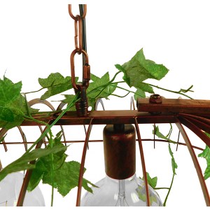 glo-01648-01648_7 GLOBOSTAR® NEST 01648 VINTAGE ΚΡΕΜΑΣΤΟ ΦΩΤΙΣΤΙΚΟ ΦΙΓΟΥΡΑ ΤΡΙΦΩΤΟ 3 X E27 IP20 ΧΑΛΚΙΝΟ ΜΕΤΑ