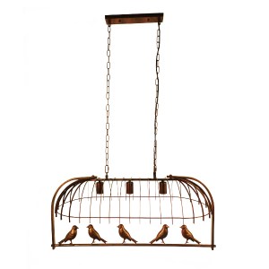 glo-01648-01648_8 GLOBOSTAR® NEST 01648 VINTAGE ΚΡΕΜΑΣΤΟ ΦΩΤΙΣΤΙΚΟ ΦΙΓΟΥΡΑ ΤΡΙΦΩΤΟ 3 X E27 IP20 ΧΑΛΚΙΝΟ ΜΕΤΑ