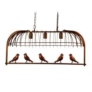 glo-01648-01648_9 GLOBOSTAR® NEST 01648 VINTAGE ΚΡΕΜΑΣΤΟ ΦΩΤΙΣΤΙΚΟ ΦΙΓΟΥΡΑ ΤΡΙΦΩΤΟ 3 X E27 IP20 ΧΑΛΚΙΝΟ ΜΕΤΑ