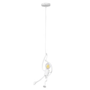 glo-01651-01651_2 GLOBOSTAR® LITTLE MAN 01651 ΜΟΝΤΕΡΝΟ ΚΡΕΜΑΣΤΟ ΦΩΤΙΣΤΙΚΟ ΦΙΓΟΥΡΑ ΜΟΝΟΦΩΤΟ 1 X E27 IP20 ΛΕΥΚ
