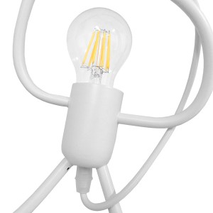 glo-01651-01651_3 GLOBOSTAR® LITTLE MAN 01651 ΜΟΝΤΕΡΝΟ ΚΡΕΜΑΣΤΟ ΦΩΤΙΣΤΙΚΟ ΦΙΓΟΥΡΑ ΜΟΝΟΦΩΤΟ 1 X E27 IP20 ΛΕΥΚ