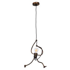 glo-01653-01653_2 GLOBOSTAR® LITTLE MAN 01653 ΜΟΝΤΕΡΝΟ ΚΡΕΜΑΣΤΟ ΦΩΤΙΣΤΙΚΟ ΦΙΓΟΥΡΑ ΜΟΝΟΦΩΤΟ 1 X E27 IP20 ΧΑΛΚ