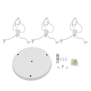 glo-01654-01654_7 GLOBOSTAR® LITTLE MAN 01654 ΜΟΝΤΕΡΝΟ ΚΡΕΜΑΣΤΟ ΦΩΤΙΣΤΙΚΟ ΦΙΓΟΥΡΑ ΤΡΙΦΩΤΟ 3 X E27 IP20 ΛΕΥΚΟ