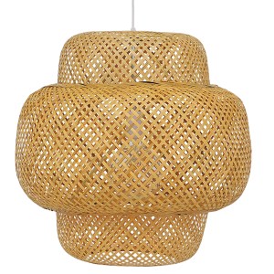 glo-01657-01657_4 GLOBOSTAR® MALDIVES 01657 BOHO ΚΡΕΜΑΣΤΟ ΦΩΤΙΣΤΙΚΟ ΠΛΕΓΜΑ ΜΟΝΟΦΩΤΟ 1 X E27 IP20 ΜΠΕΖ ΞΥΛΟ -
