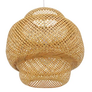 glo-01657-01657_6 GLOBOSTAR® MALDIVES 01657 BOHO ΚΡΕΜΑΣΤΟ ΦΩΤΙΣΤΙΚΟ ΠΛΕΓΜΑ ΜΟΝΟΦΩΤΟ 1 X E27 IP20 ΜΠΕΖ ΞΥΛΟ -
