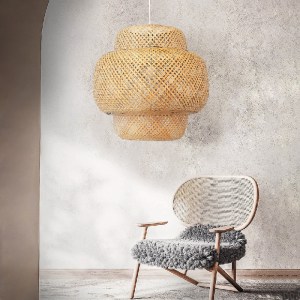 glo-01657-post_19 GLOBOSTAR® MALDIVES 01657 BOHO ΚΡΕΜΑΣΤΟ ΦΩΤΙΣΤΙΚΟ ΠΛΕΓΜΑ ΜΟΝΟΦΩΤΟ 1 X E27 IP20 ΜΠΕΖ ΞΥΛΟ -