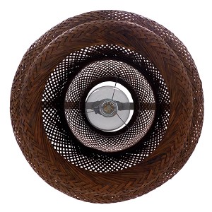 glo-01658-01658_8 GLOBOSTAR® MALDIVES 01658 BOHO ΚΡΕΜΑΣΤΟ ΦΩΤΙΣΤΙΚΟ ΠΛΕΓΜΑ ΜΟΝΟΦΩΤΟ 1 X E27 IP20 ΚΑΦΕ ΞΥΛΟ -