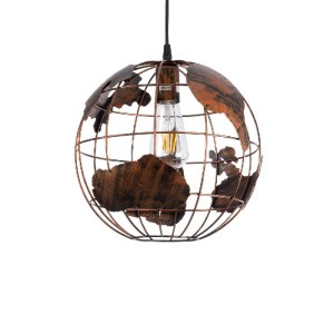 glo-01662-01662_2 GLOBOSTAR® EARTH 01662 VINTAGE ΚΡΕΜΑΣΤΟ ΦΩΤΙΣΤΙΚΟ ΦΙΓΟΥΡΑ ΜΟΝΟΦΩΤΟ 1 X E27 IP20 ΧΑΛΚΙΝΟ ΜΕ