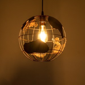 glo-01662-01662_3 GLOBOSTAR® EARTH 01662 VINTAGE ΚΡΕΜΑΣΤΟ ΦΩΤΙΣΤΙΚΟ ΦΙΓΟΥΡΑ ΜΟΝΟΦΩΤΟ 1 X E27 IP20 ΧΑΛΚΙΝΟ ΜΕ