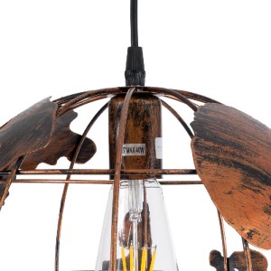 glo-01662-01662_8 GLOBOSTAR® EARTH 01662 VINTAGE ΚΡΕΜΑΣΤΟ ΦΩΤΙΣΤΙΚΟ ΦΙΓΟΥΡΑ ΜΟΝΟΦΩΤΟ 1 X E27 IP20 ΧΑΛΚΙΝΟ ΜΕ