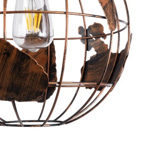 glo-01662-01662_9 GLOBOSTAR® EARTH 01662 VINTAGE ΚΡΕΜΑΣΤΟ ΦΩΤΙΣΤΙΚΟ ΦΙΓΟΥΡΑ ΜΟΝΟΦΩΤΟ 1 X E27 IP20 ΧΑΛΚΙΝΟ ΜΕ