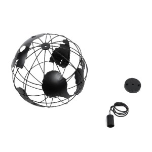 glo-01663-01663_9 GLOBOSTAR® EARTH 01663 VINTAGE ΚΡΕΜΑΣΤΟ ΦΩΤΙΣΤΙΚΟ ΦΙΓΟΥΡΑ ΜΟΝΟΦΩΤΟ 1 X E27 IP20 ΜΑΥΡΟ ΜΕΤΑ