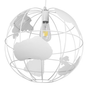 glo-01664-01664_0 GLOBOSTAR® EARTH 01664 VINTAGE ΚΡΕΜΑΣΤΟ ΦΩΤΙΣΤΙΚΟ ΦΙΓΟΥΡΑ ΜΟΝΟΦΩΤΟ 1 X E27 IP20 ΛΕΥΚΟ ΜΕΤΑ
