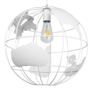 glo-01664-01664_3 GLOBOSTAR® EARTH 01664 VINTAGE ΚΡΕΜΑΣΤΟ ΦΩΤΙΣΤΙΚΟ ΦΙΓΟΥΡΑ ΜΟΝΟΦΩΤΟ 1 X E27 IP20 ΛΕΥΚΟ ΜΕΤΑ