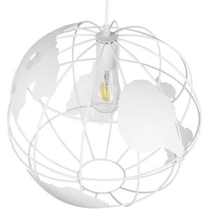 glo-01664-01664_4 GLOBOSTAR® EARTH 01664 VINTAGE ΚΡΕΜΑΣΤΟ ΦΩΤΙΣΤΙΚΟ ΦΙΓΟΥΡΑ ΜΟΝΟΦΩΤΟ 1 X E27 IP20 ΛΕΥΚΟ ΜΕΤΑ