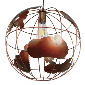 glo-01665-01665_0 GLOBOSTAR® EARTH 01665 VINTAGE ΚΡΕΜΑΣΤΟ ΦΩΤΙΣΤΙΚΟ ΦΙΓΟΥΡΑ ΜΟΝΟΦΩΤΟ 1 X E27 IP20 ΧΑΛΚΙΝΟ ΜΕ